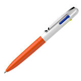Schneider Take 4 Neon Fonksiyonlu Tükenmez Kalem 1.0 mm 4 Renk Turuncu-Beyaz Gövde 138126