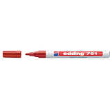 Edding Markör Boya 1-2 MM Kırmızı Yuvarlak Uçlu 751