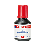 Edding Markör Mürekkebi Permanent Damlalıklı 30 ML Kırmızı T25
