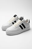 Günlük Unisex  Spor Ayakkabı Bağcıklı Dikiş Detaylı Hafif Kalın Yüksek Taban Sneaker 4005
