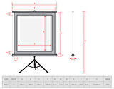 Reflecta 180 cm x 180 cm Tripod Projeksiyon Perdesi