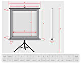 Reflecta 200 cm x 200 cm Tripod Projeksiyon Perdesi
