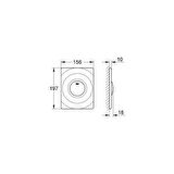 Grohe Gömme Rezervuar Kumanda Paneli Start/Stop ABS Krom-37063000