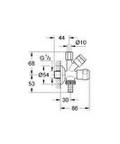 Grohe Ara Musluk Çamaşır Musluk Çıkışlı - 41073000