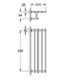 Grohe Eurocube Raf Havluluk Banyo Aksesuarı - 40512001