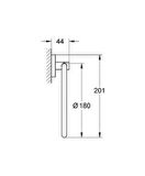 Grohe Essentials Halka Yuvarlak Havluluk Banyo Aksesuarı - 40365001