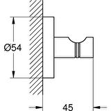 Grohe Essentials Bornoz Askısı Banyo Aksesuarı - 40364001