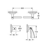 Grohe Essentials Guest 3'Ü 1 Arada Banyo Aksesuar Seti - 40775001