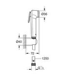 Grohe Tempesta-F Taharet Sprey Takımı - 26354000