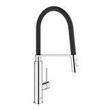 Grohe Eviye Bataryası Spiralli 2Fonk Concetto Krom/Siyah-31491000