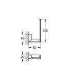 Grohe Selection Cube Yedek Tuvalet Kağıtlığı - 40784000