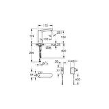Grohe Eurosmart Cosmopolitan E Fotoselli Lavabo Bataryası - 36421000