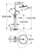 Grohe Essence Ayaklı Yerden Banyo Duş Bataryası-23741DC1