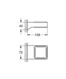 Grohe Selection Sabunluk Diş Fırçalık Tutacağı Krom - 40865000