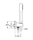 Grohe Su Çıkış Dirsekli El Duş Seti Euphoria Krom - 26404000