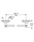 Grohe Uzun Havluluk 60 cm Essentials Super Steel - 40366DC1