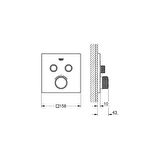 Grohe Grohtherm Smartcontrol 29124000 Gümüş Banyo Bataryası