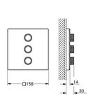 Grohe Grohtherm Smartcontrol Üç Noktadan Akış Kontrollü Kumanda - 29158LS0