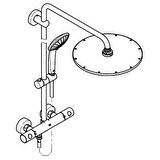 Grohe Euphoria System 310 Duvara Monte Termostatik Bataryalı Duş Sistemi - 26075DL0