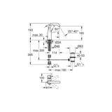 Grohe Essence New Tek Kollu Lavabo Bataryası M Boyut - 23462DA1