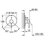 Grohe Essence Brushed Warm Sunset 19285DL1 Bakır Banyo Bataryası