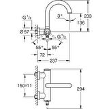Grohe Atrio 32652003 Gümüş Banyo Bataryası