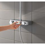Grohe Euphoria SmartControl System 310 Duo Duvara Monte Termostatik Bataryalı Duş Sistemi - 26507000