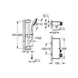 Grohe Grohtherm Smartcontrol Termostatik Duş Bataryası / Duş Seti Dahil - 34720000