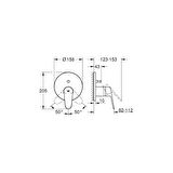Grohe Eurodisc Cosmo 24056002 Gümüş Banyo Bataryası