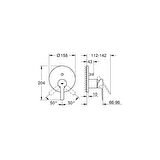 Grohe Lineare 24064001 Gümüş Banyo Bataryası