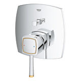 Grohe Grandera Kr/Altın 24068IG0 Gümüş Banyo Bataryası
