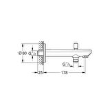 Grohe Baucontemporary Yön Değiştiricili Çıkış Ucu - 13390000