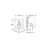 Grohe Eurocube Ankastre Banyo Duş Bataryası 3 çıkışlı divertörlü- 24094000