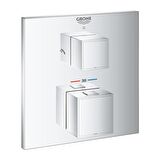 Grohe Grohtherm 24154000 Gümüş Banyo Bataryası