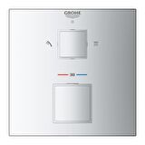 Grohe Grohtherm 24154000 Gümüş Banyo Bataryası
