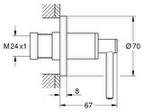 Grohe Atrio Ankastre Stop Valf - 19088DA3
