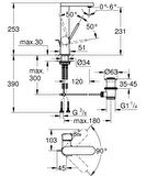 Grohe Lavabo Bataryası Plus L-Boyut Krom - 23851003