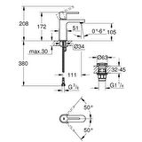 Grohe Grohe Plus Tek Kumandalı Lavabo Bataryası S-Boyut - 33163003
