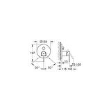 Grohe Plus 24093003 Gümüş Banyo Bataryası