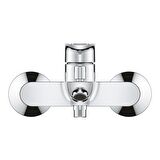 Grohe BauEdge 23605001 Gümüş Banyo Bataryası