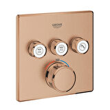 Grohe Grohtherm Smartcontrol Üç Valfli Akış Kontrollü, Ankastre Termostatik Duş Bataryası - 29126Dl0