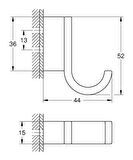 Grohe Selection Tekli Havlu Askısı - 41039GL0