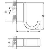 Grohe Selection Tekli Havlu Askısı 41039A00