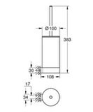 Grohe Selection Tuvalet Fırçası Seti - 41076DA0