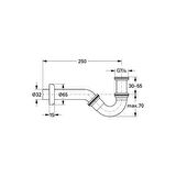 Grohe Bide Sifon altı esi 250 mm - 28946000