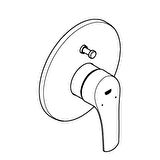 Grohe Grohe Eurosmart 33305003 Gümüş Banyo Bataryası