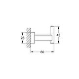Grohe Essentials Cube Havlu/Bornoz Askılığı - 40511AL1