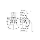 Grohe Bauedge 29353001 Gümüş Banyo Bataryası
