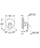 Grohe Eurocosmo Ankastre Duş Bataryası - 19383000