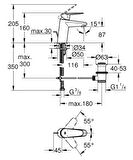 Grohe Lavabo Bataryası Eurodisc Cosmo S-Boyut Krom - 3319020E